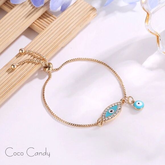 🆕Evil Eye Charm Bracelet - Picture 3 of 6